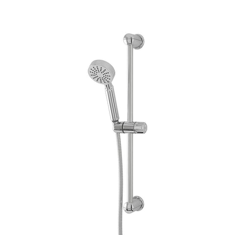 Colonne de douche chromée avec pommeau monofonction 11,5x6,5x58cm