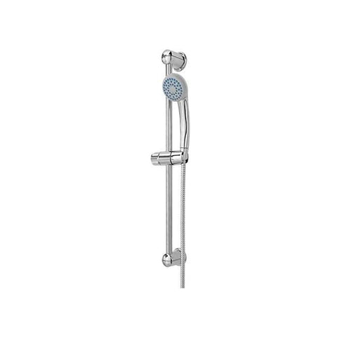 Verchroomde douchestang met eenfunctiedouchekop 7x6,5x59cm