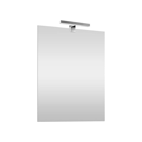Miroir rectangulaire à bord poli avec éclairage LED 4,5w 50x60cm