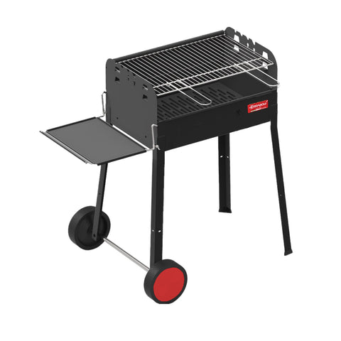 Barbecue à charbon de bois Iseo avec roulettes