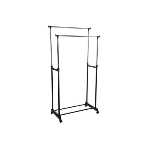 Portant à vêtements sur roulettes  84 x42 x 96,5-170 cm