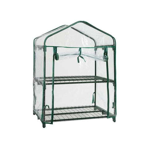 Serre à 2 niveaux avec housse en PVC 69x49x93cm