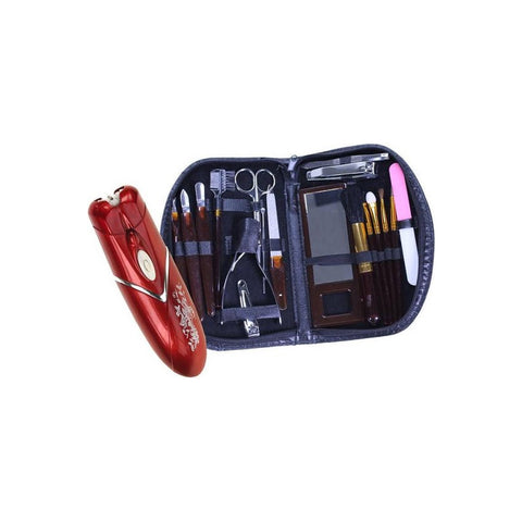 Set de manucure avec épilateur et lumière