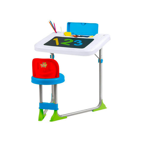 Schoolbank 2-in-1 met schoolbord en zitje