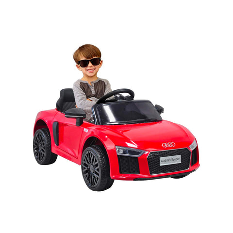 Elektrische Audi R8 Spyder, rood, 12 V 4,5 Ah, 106x60x41 cm