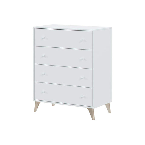 Ladekast met 4 laden wit 77x95x40cm