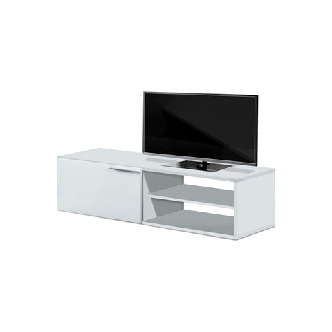 Woonkamermeubel voor tv wit 130x42x35cm