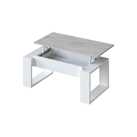 Bijzettafel met in hoogte verstelbaar blad, 105 x 55 x 45 cm