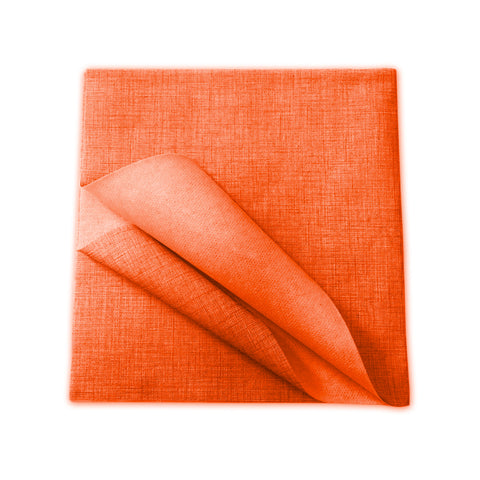 Lot de 100 nappes TNT à usage unique orange 100x100cm