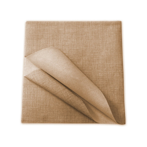 Lot de 100 nappes TNT à usage unique beige 100x100cm