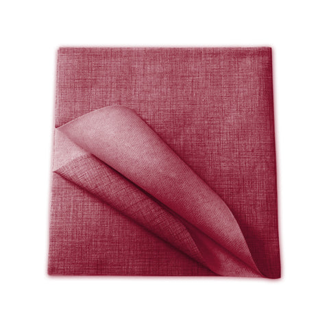 Lot de 100 nappes TNT jetables bordeaux 100x100cm