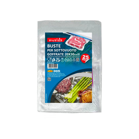 Lot de 25 sachets sous vide 20x30cm, 0,13ml