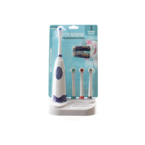 Kit de brosse à dents électrique et 4 têtes de rechange