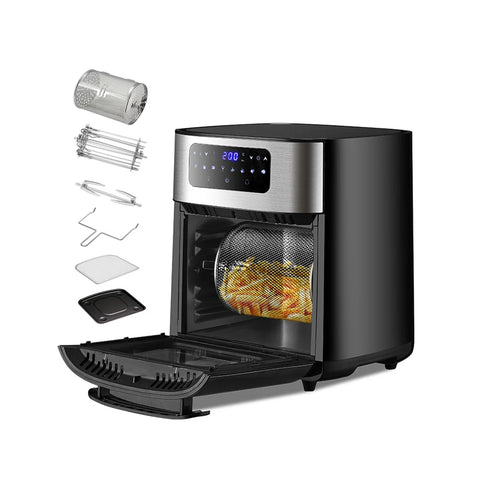 Heteluchtfriteuse met oven, 10 l, 8 programma's en 6 accessoires