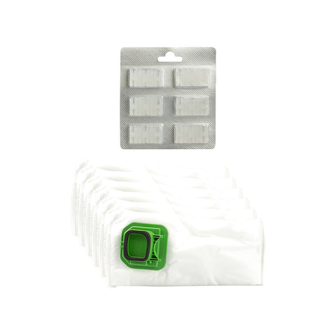 Kit de pièces de rechange VK140 VK150 – 6 sacs + 6 parfums compatibles