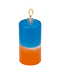 immagine-1-oem-candela-cilindrica-bicolore-sfumata-12cm-arancioblu-ean-4029811464968