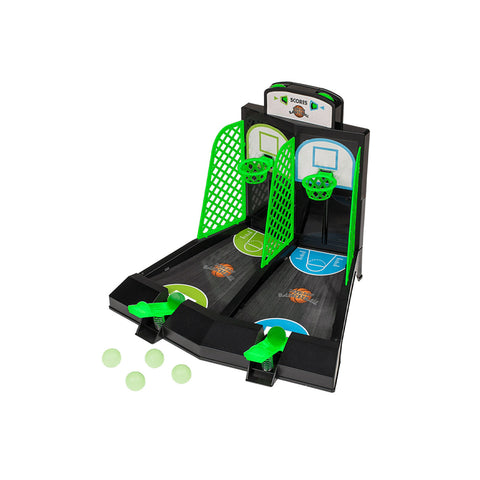 Fluorescerend mini-tafelspel basketbal voor 2 spelers