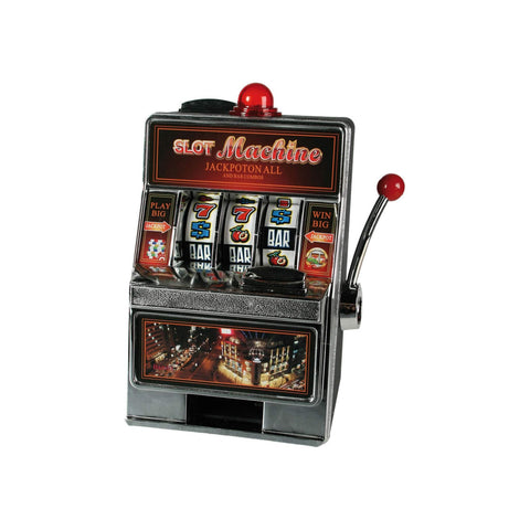 Spaarpot in de vorm van een fruitautomaat met geluid en led