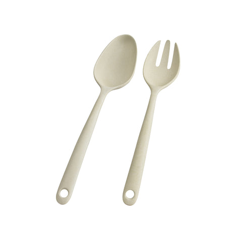 Set van 2 bamboe-saladetangen