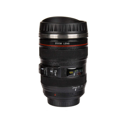 Tasse thermos en forme d'objectif photo avec couvercle 15cm