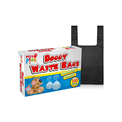 Sacs hygiéniques parfumés pour chiens Pets Play, résistants, 150 pièces
