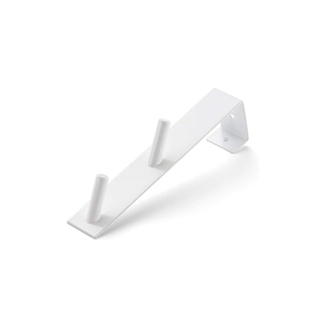 Deur- en kastkapstok met 2 haken 18x3x4,7cm
