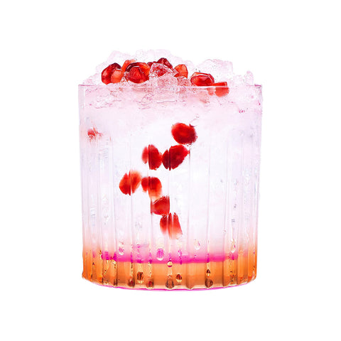 6 verres Gipsy transparents/orange 360ml