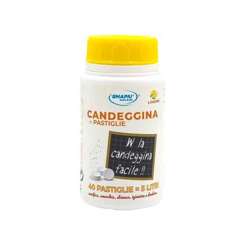 Lot de 40 pastilles d’eau de Javel au citron