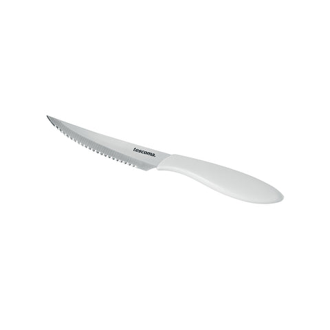 6 witte steakmessen 12 cm