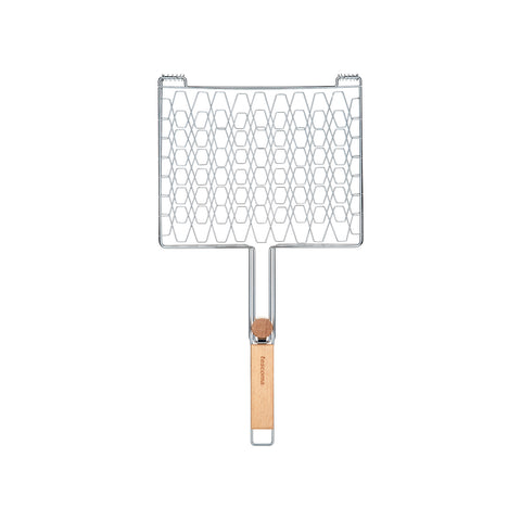 Barbecuerooster van hout en staal 59x30,5cm