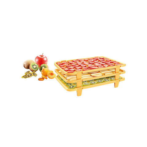 Set de 3 plateaux pour déshydrateur en plastique 37x26x14cm