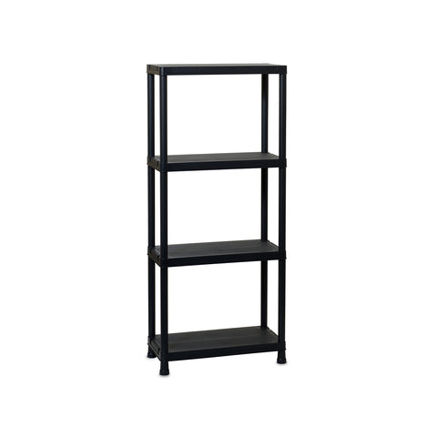 Universal 63-stellingkast met 4 legplanken zwart