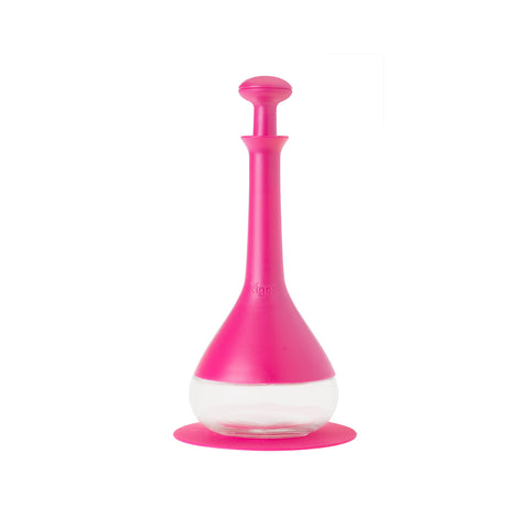 Oliekan met druppelvrije schenktuit en fuchsia dop