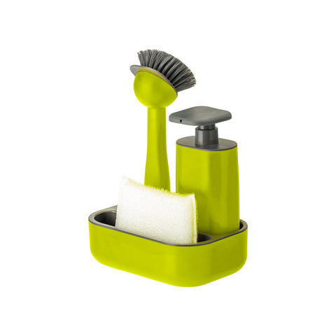 Set doseur et brosse de cuisine vert