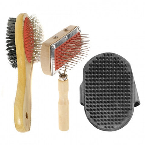 Lot de 3 brosses massantes pour nœuds