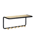 immagine-1-wenko-appendiabiti-da-parete-con-1-ripiano-e-6-ganci-in-bambu-in-metallo-nero-ean-4008838390207