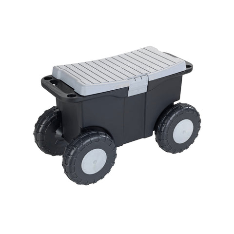 XXL-tuinwagen met 4 wielen en zitdeksel