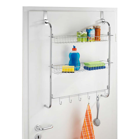 Deurorganizer met 2 planken en 6 haken