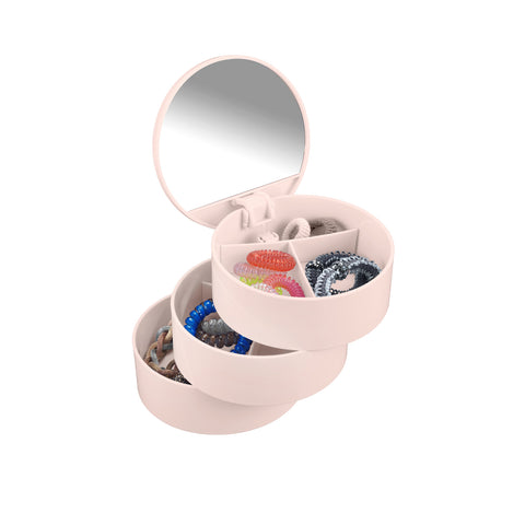 Roze Tower-cosmeticahouder