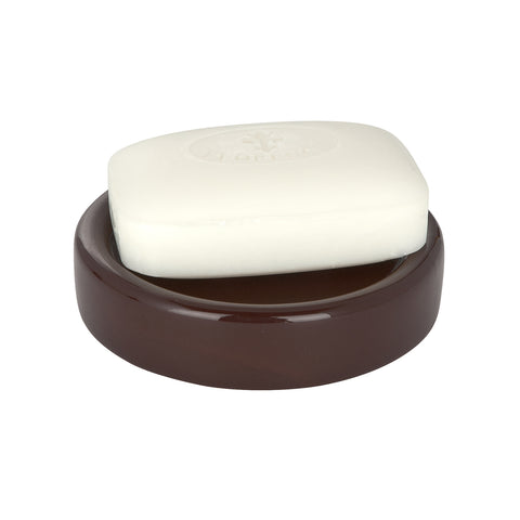 Porte-savon de salle de bains en céramique marron