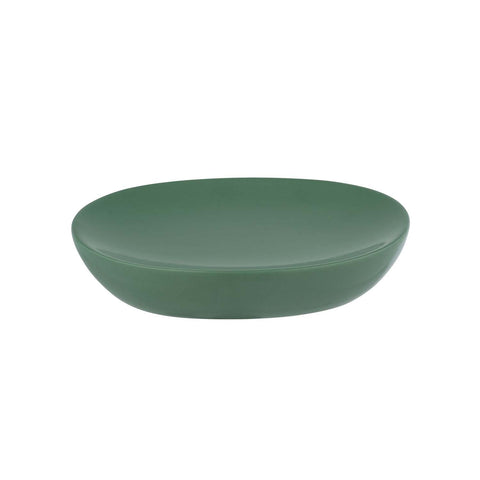 Porte-savon Olinda vert en céramique