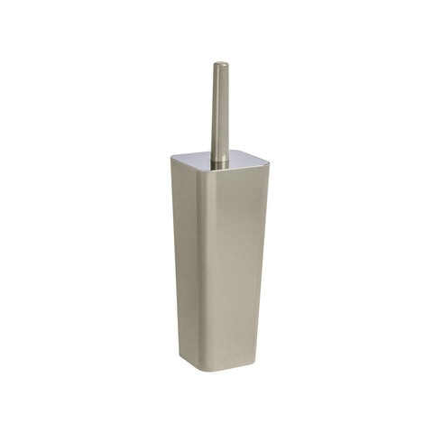 Porte-rouleau et porte-brosse de toilettes fermé taupe