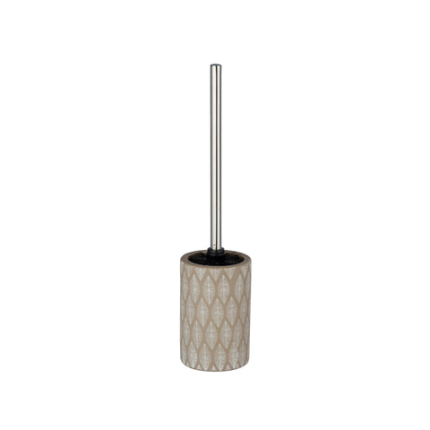 Porte-brosse WC de salle de bains en céramique beige
