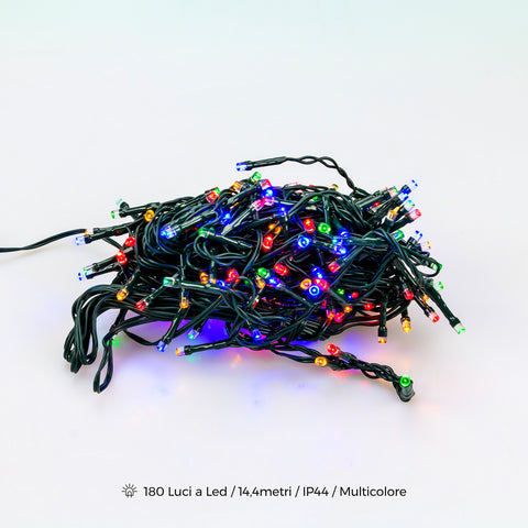 Lichtketting met 180 ledlampjes IP44