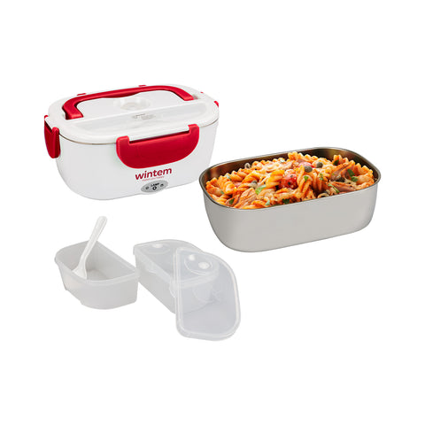 Rode Lunchy Box-warmhoudlunchbox van staal