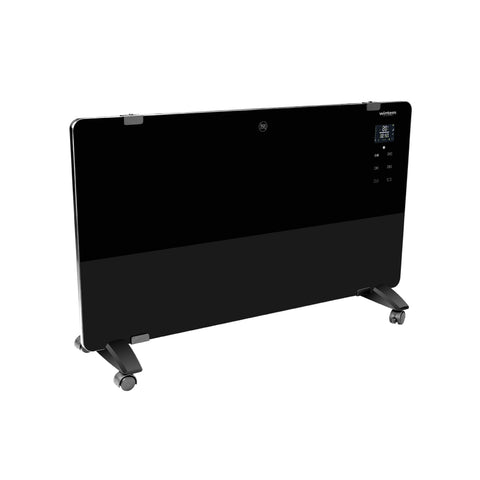 Glazen radiator met wieltjes, 2000 W