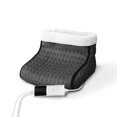 Elektrische Cozy-voetenwarmer van zachte stof – 3 standen en timer van 90 minuten