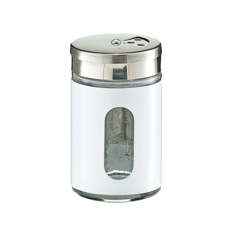Boîte doseuse à épices en métal blanc