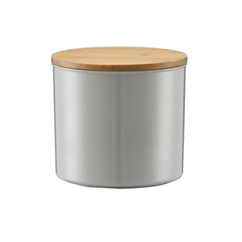 Bocal alimentaire en bambou gris D. 12,5x12cm