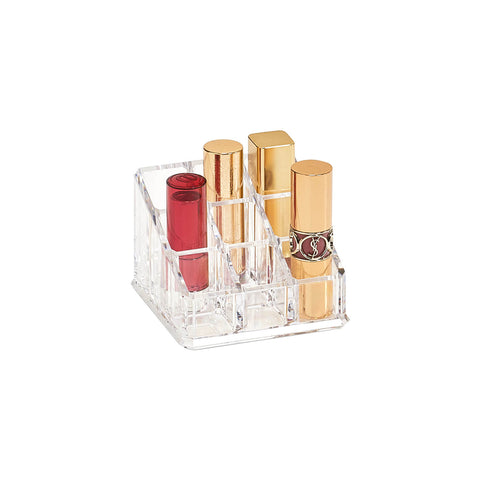 Organiseur cosmétique en plastique à 9 compartiments
